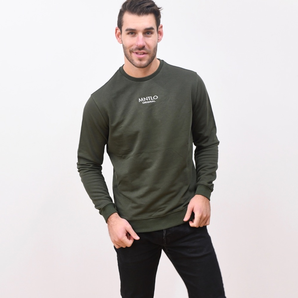 Men’s Olive Crewneck Sweater.Size Medium Brand New